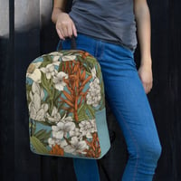 Image 3 of Colorful Botanical Plants Art Nouveau Backpack