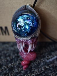 Image 10 of Alien Galaxy Eye, twisted tongue pendant, ooak