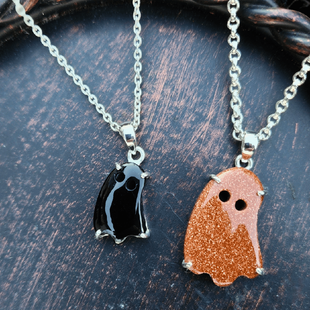 Image of Sterling Harvest Ghost Pendants