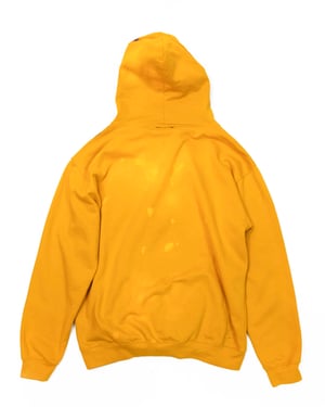 Image of COLD F33T - Polka Dot Zip-Up Hoodie (Mustard)