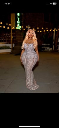 Image 10 of Preorder only  Forever Rhinestone Maxi Dress