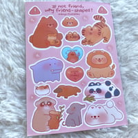 Image 2 of If Not Friend, Why Friend-Shaped? Sticker sheet