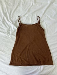 Image 2 of 00s brown tank top // M