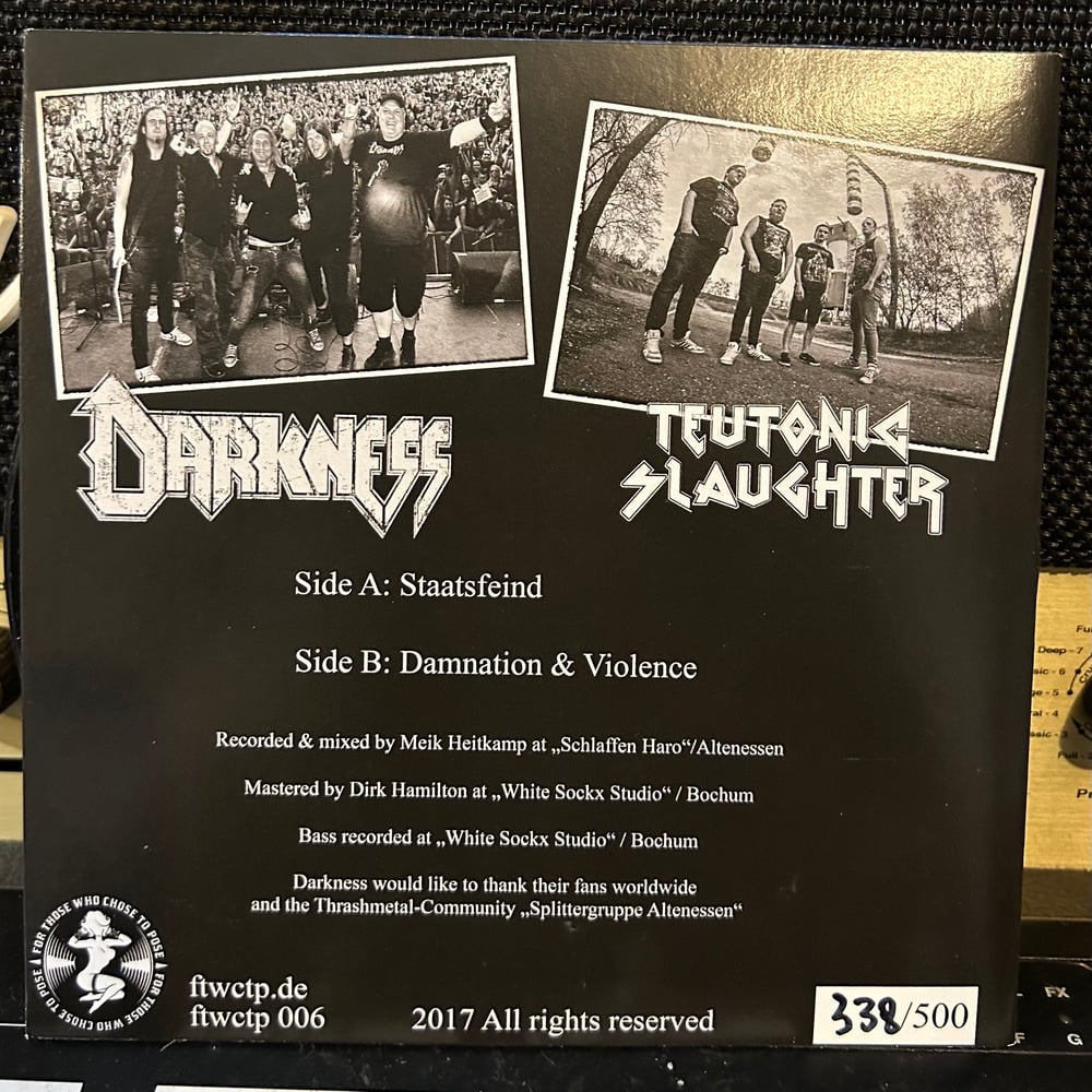 Image of Teutonic Slaughter X Darkness Split Single