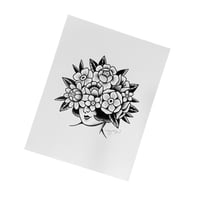 Floral Lady Print