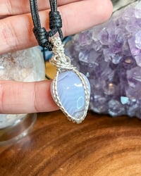 Image 1 of Blue Lace Agate - Sterling Silver Pendant