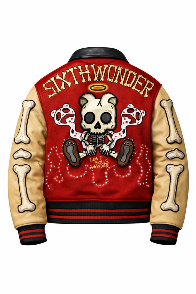 Image of Teddy Bones ( Lost Souls) Letterman Jackets, Male & Female ( Pre Order) Drops 3/14/26