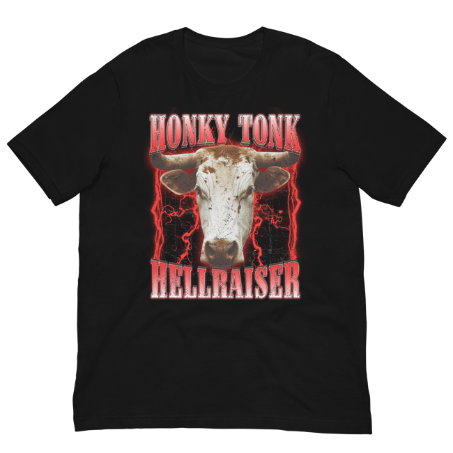Honky Tonk Hellraiser Retro Style T-Shirt