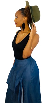 Image 1 of Such Class Denim Maxi Skirt 