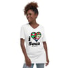 I LOVE SOCA Unisex Short Sleeve V-Neck T-Shirt