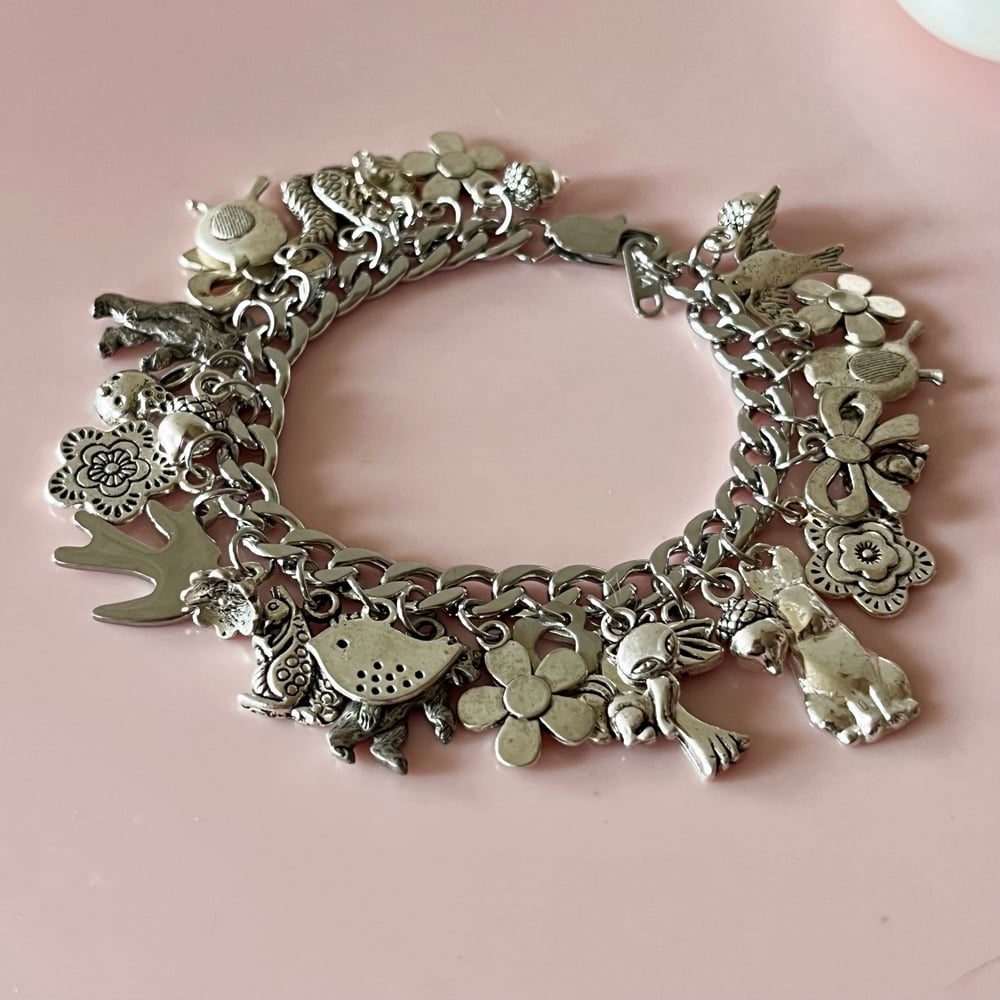 Image of One of a Kind Charm Bracelet - Woodland 2