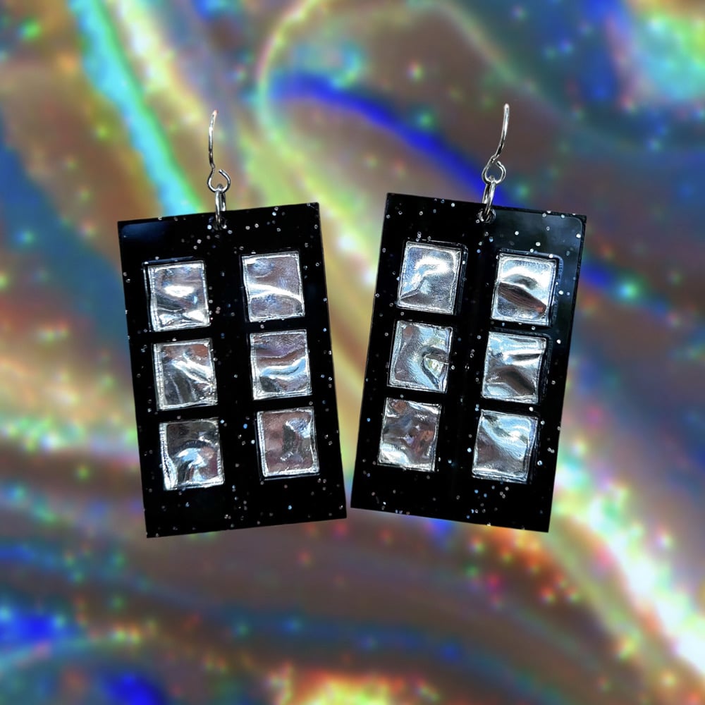 Image of Cosmic Window Earrings