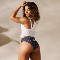 Image 1 of Recycled high-waisted bikini bottom