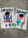 Sad Boyz|Girlz Swing Holographic Car Decal