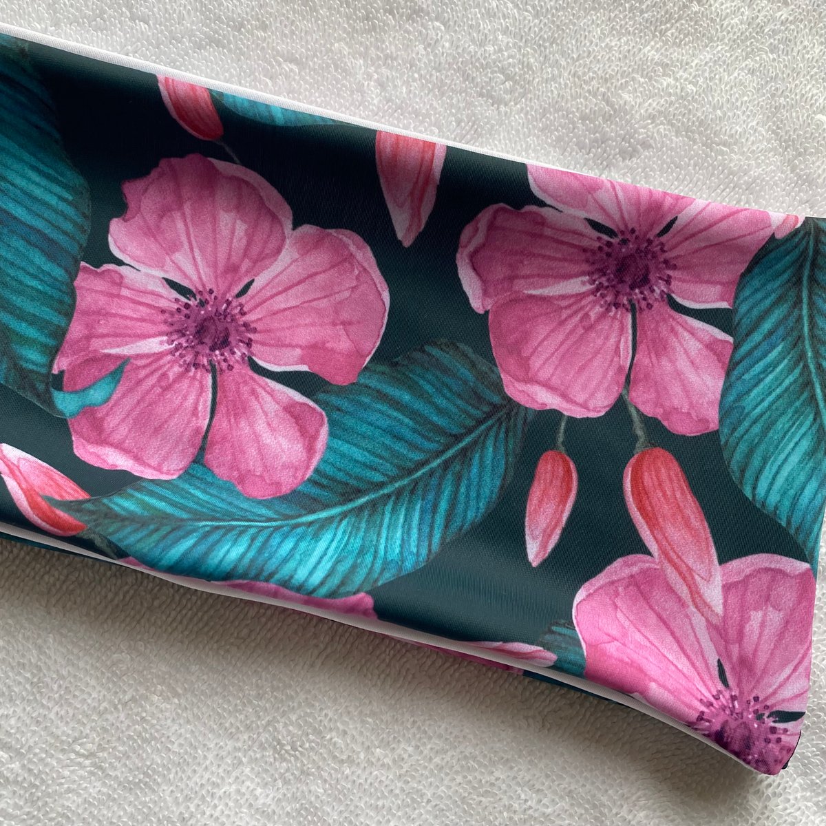 Image of SAMPLE BANDEAU : TROPICAL BLOOM X WHITE 