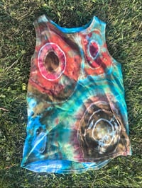 Image 1 of geode ice dyed ribbed tank top (0XL)