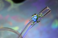 Image 11 of Borosilicate Glass Straws with Metallic Green Limited Edition Color