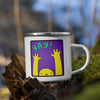 Purple YAYlien Enamel Mug