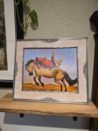 Image 3 of Man on Bronco Framed Print