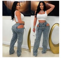 Sideways jeans 