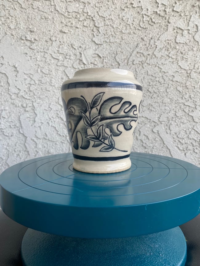 Panther vase