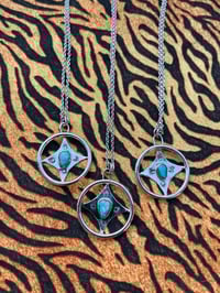 Image 3 of Sterlingsilber Ketten mit Türkis und Stempeln 