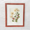 Genuine White Chrysanthemum Wildflower Art In 8" X 10" Frame (Item# 2022068)