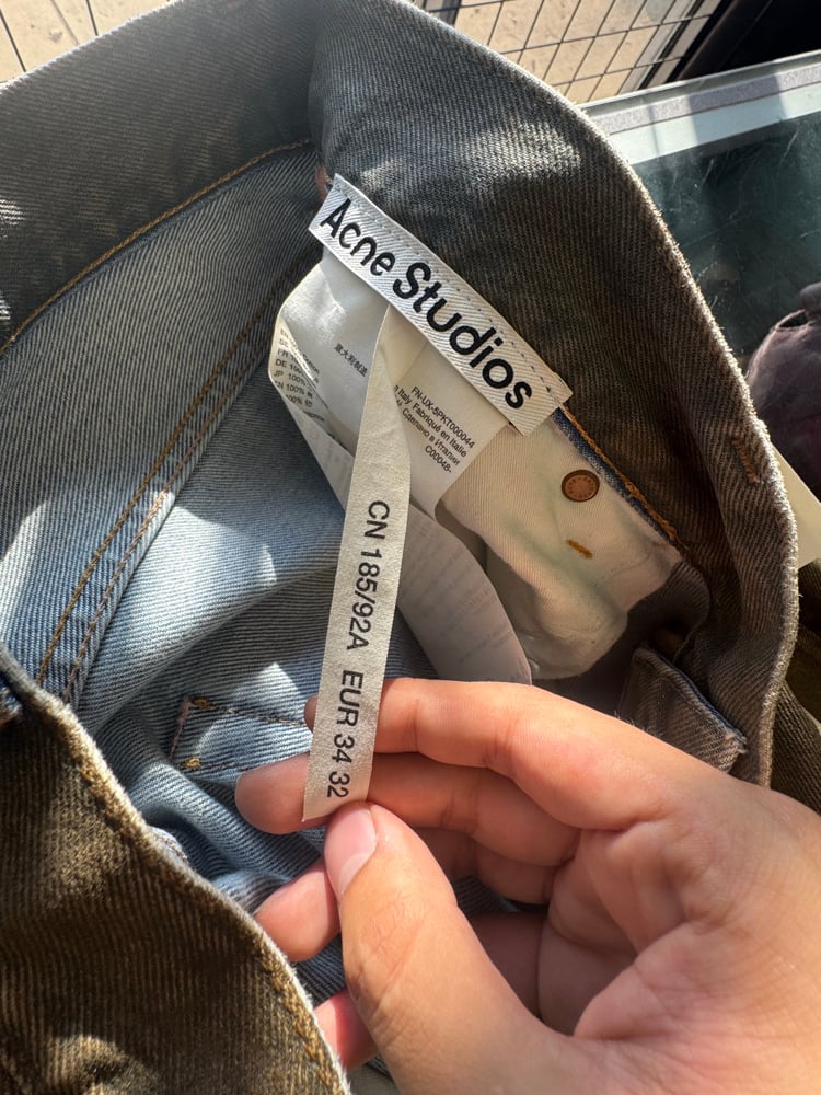 Image of Acne Studios 2023 Mud Waxed Denim