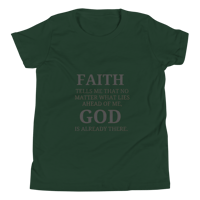 Image 8 of Unisex Youth Short Sleeve T-Shirt (Faith over fear)