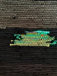Image 2 of “Dark Moss” woven wall hanging l