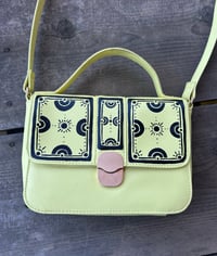 Image 1 of Hand painted yellow purse 