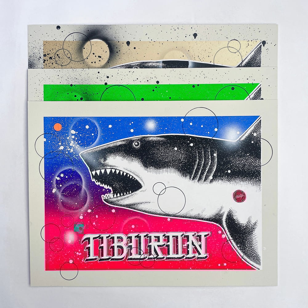 Carlos Ramirez- “Tiburones” Hand Embellished