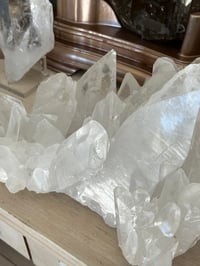 Image 6 of Large Clear Quartz Points Cluster Statement Piece #2132