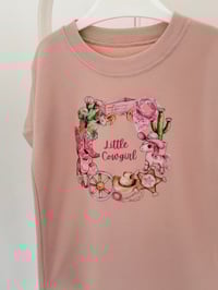 Image 2 of Little Cowgirl Wreath T-Shirt