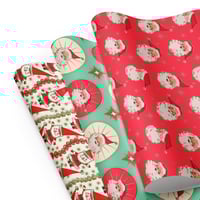 Image 1 of Holly Jolly Christmas Wrapping Paper