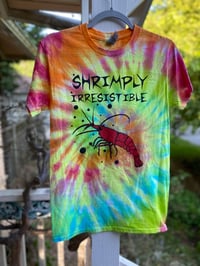 Image 1 of SMALL Shrimply Irresistible Tie Dye Shirt H24