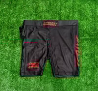 Image 1 of Sayless Biker Shorts (Black & Red)