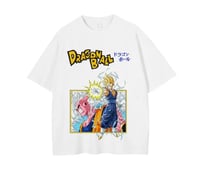 Dragonball graphic print t-shirt Vegeto vs Buu
