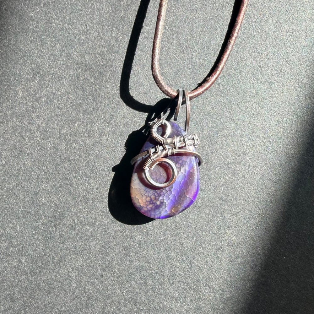 Image of Purple Agate Pendant