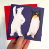 'Pole Dancers' Luxury Greetings Cards (single or multipack)