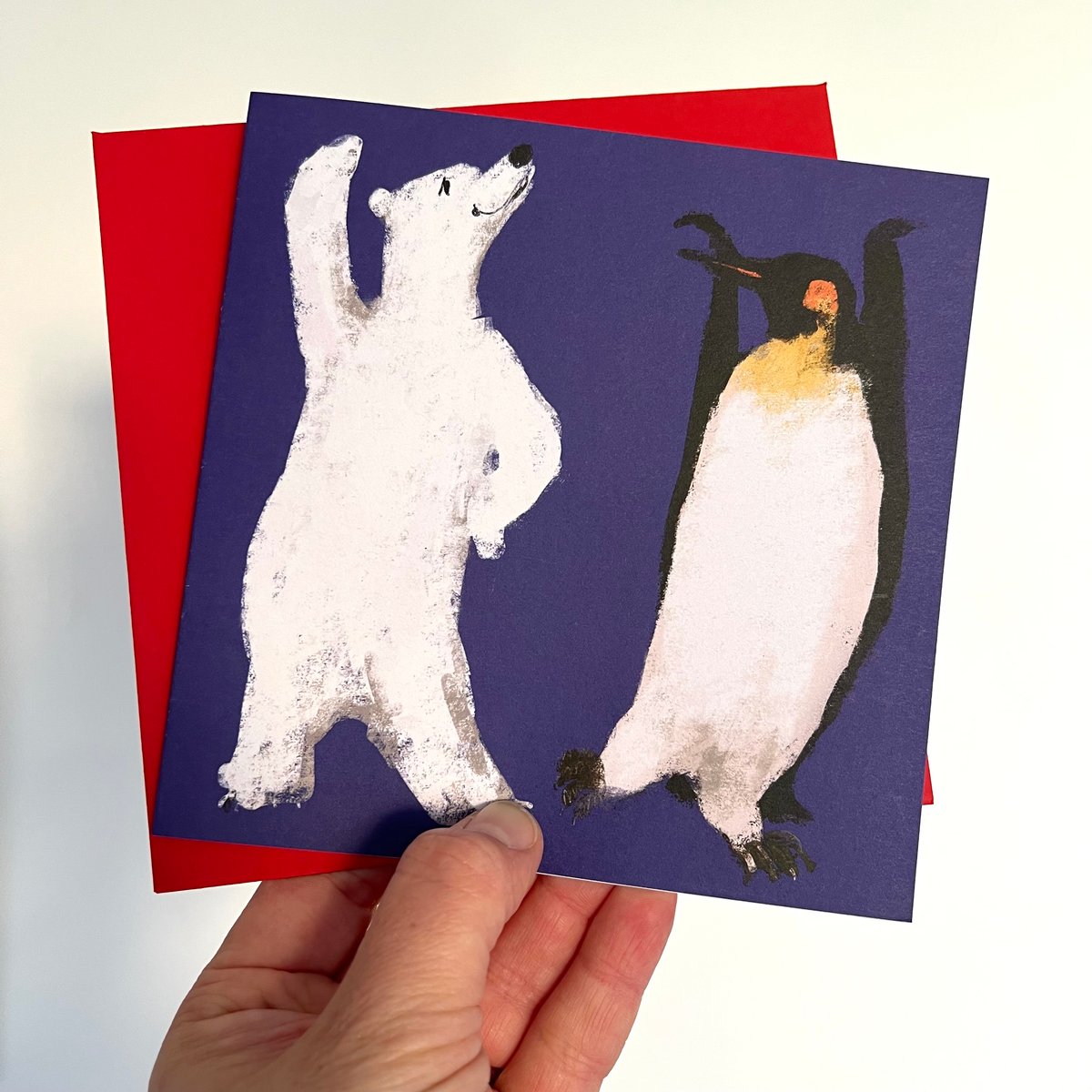 Image of 'Pole Dancers' Luxury Greetings Cards (single or multipack)