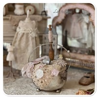 Image 5 of Silver style vintage sugar bowl pin cushion