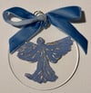 Acrylic Blue Angel Ornament No. 1