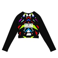 Image 1 of Recycled long-sleeve crop top