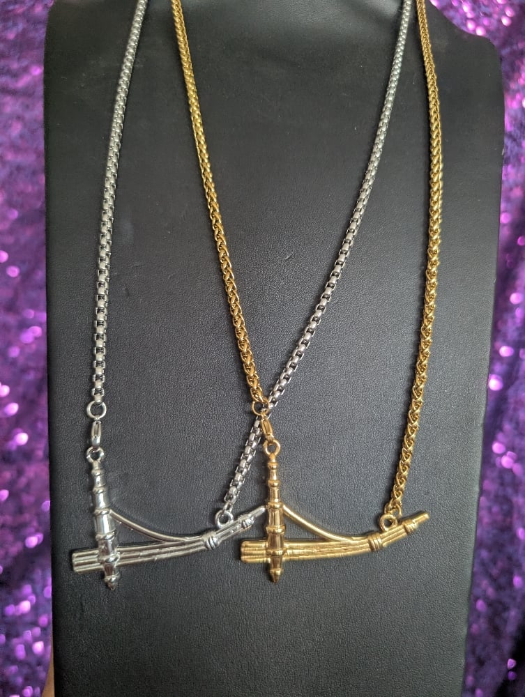Image of "Qeej" Water-Resistant Large Unisex Hmong Instrument Necklace