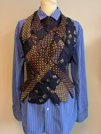 Image 2 of Tie top, dark blue (xs-l)