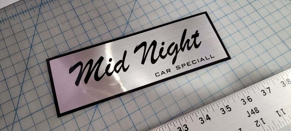 MID NIGHT Club Car Speciall Replica Bumper Sticker