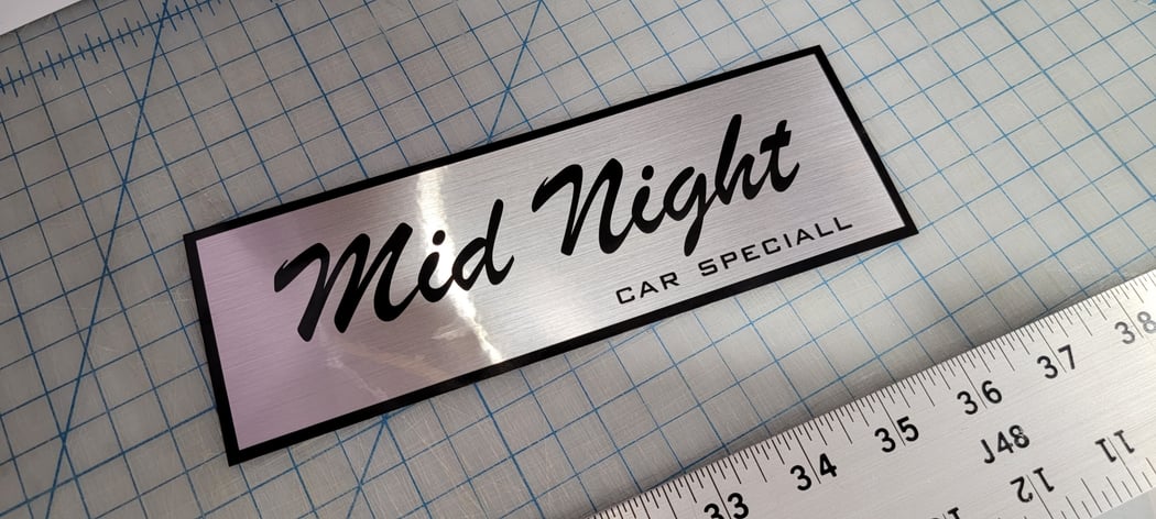 MID NIGHT Club Car Speciall Replica Bumper Sticker | WAT Racing
