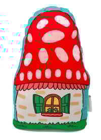Image 3 of Mushroom House Pillow