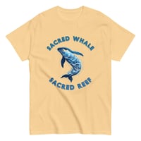 Image 2 of Unisex classic tee, Sacred Whale Sacred Reef Coastal Ocean Coral Reef Whale Tee